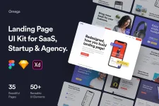 Omega Landing Page UI Kit