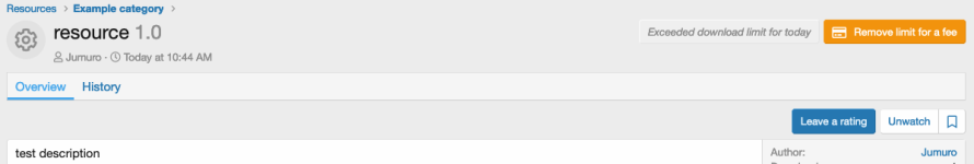 [JUM] Resource Download Limit Plugin