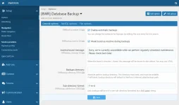 [8WR] Database Backup Plugin